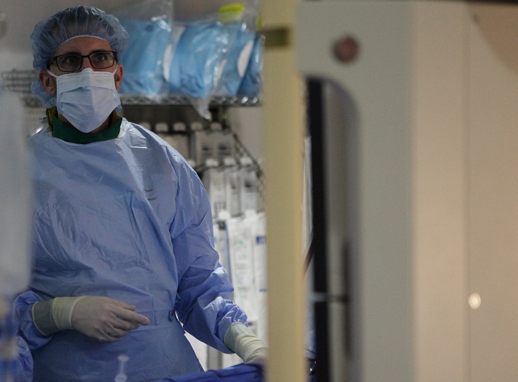 doctor in cath lab